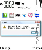 Скриншот темы Insert card