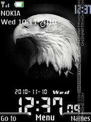Eagle Clock 01 tema screenshot