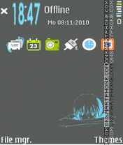 Capture d'écran Ayanami rei vertical thème