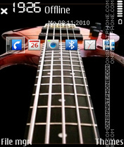 Скриншот темы Red guitar 01