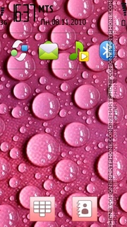 Pink Wet tema screenshot