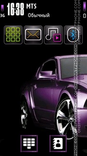 Capture d'écran Purple Car 01 thème