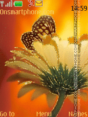 Butterfly on Flower Theme-Screenshot