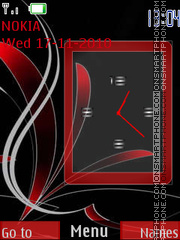 Abstract clock tema screenshot