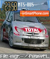 Capture d'écran Peugeot206 thème