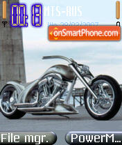 Custom Harley Davidson es el tema de pantalla