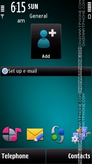 Nokia Blue 5800 tema screenshot