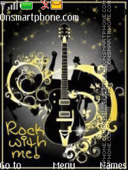 Guitar Rock theme screenshot