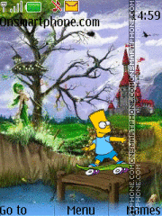 Capture d'écran Bart Simpson thème