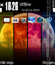 Planet colorfull theme screenshot