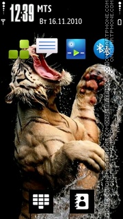 Tiger Jump theme screenshot