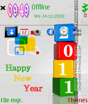 Capture d'écran Happy New Year 2015 thème