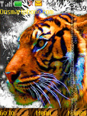 Capture d'écran Tiger in Winter thème