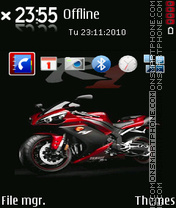 Скриншот темы Yamaha R1 2012