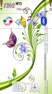 Floral Design 01 tema screenshot