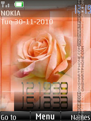 Orange rose 2 tema screenshot