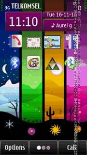 Seasons^3 Nokia N8 theme screenshot