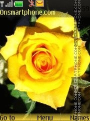 Capture d'écran Yellow rose thème
