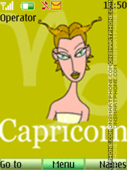 Capricorn Animated tema screenshot