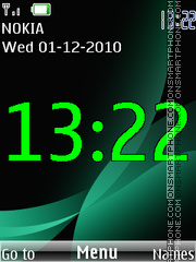 Clock 308 tema screenshot