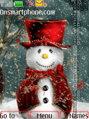 Animated snowman 2 Theme-Screenshot