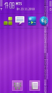 Purple Stripes tema screenshot