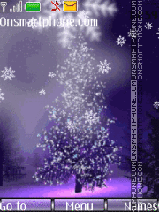 Animated xmas tree theme screenshot