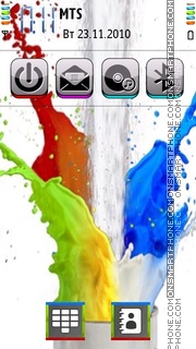 Rainbow Splash es el tema de pantalla