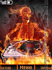 DJ Fire Animation theme screenshot
