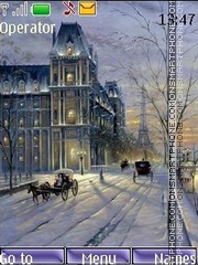 Capture d'écran Winter Paris thème