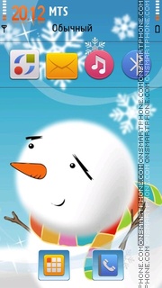 Snowman 05 theme screenshot