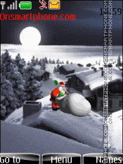 Santa is coming es el tema de pantalla