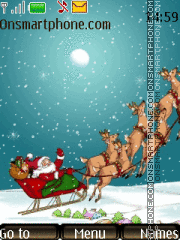 Santa is coming theme screenshot