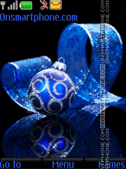 Dark blue sphere tema screenshot