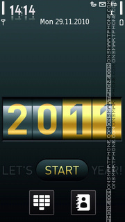 Happy New Year 2016 theme screenshot