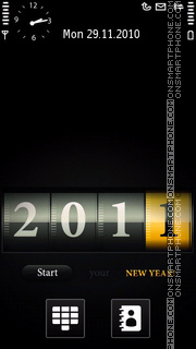 Capture d'écran Happy New Year 2011 04 thème