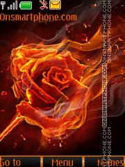 Fiery Rose tema screenshot