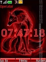 Red wolf swf tema screenshot