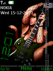 Girl And Guitar 01 es el tema de pantalla