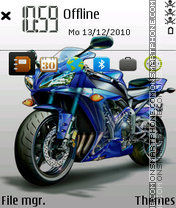 Yamaha R1 Sketch Theme-Screenshot