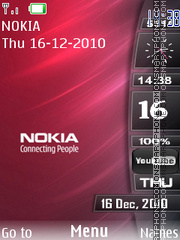 Nokia red Theme-Screenshot