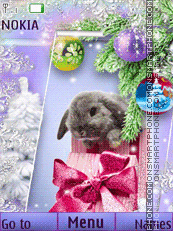 Скриншот темы New year rabbit