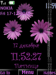 Violet camomiles theme screenshot