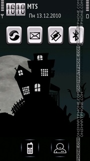Скриншот темы Halloween Night 03