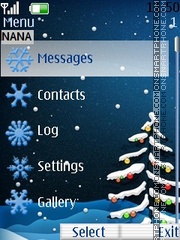 Winter Clock theme screenshot