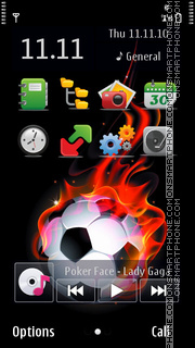 Soccer Ball 01 theme screenshot