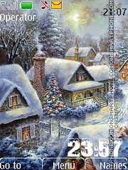 Capture d'écran Cottages in winter thème