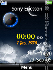 Night Clock 01 tema screenshot