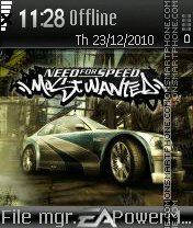 Nfs most wanted tema screenshot