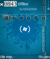 Capture d'écran Windows Blue thème